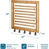 imageHoneyCanDo Bamboo Swivel Wall Mount Drying Rack Versatile Clothes Drying Rack and Durable Laundry Rack Wall Drying Rack for IndoorOutdoor Use 80 lbs Capacity Natural