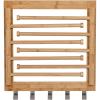 imageHoneyCanDo Bamboo Swivel Wall Mount Drying Rack Versatile Clothes Drying Rack and Durable Laundry Rack Wall Drying Rack for IndoorOutdoor Use 80 lbs Capacity Natural