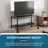 image:imageHoneyCanDo Honey Can Do 2Tier Media Cart CRT03937 Black 18 x 362Tier Media Cart