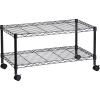 image:imageHoneyCanDo Honey Can Do 2Tier Media Cart CRT03937 Black 18 x 362Tier Media Cart