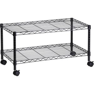 image:imageHoneyCanDo Honey Can Do 2Tier Media Cart CRT03937 Black 18 x 362Tier Media Cart