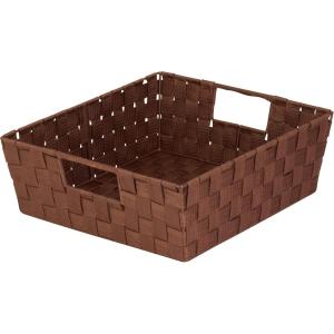 image:imageHoneyCanDo Woven Tray w Handles Brown STO03049 Brown
