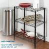 image:imageHoneyCanDo 5Tier HeavyDuty Adjustable Shelves Metal Storage Rack with 200lb Shelf Capacity White 14 W x 36 L x 72 HBlack