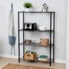 image:imageHoneyCanDo 5Tier HeavyDuty Adjustable Shelves Metal Storage Rack with 200lb Shelf Capacity White 14 W x 36 L x 72 HBlack