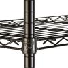 image:imageHoneyCanDo 5Tier HeavyDuty Adjustable Shelves Metal Storage Rack with 200lb Shelf Capacity White 14 W x 36 L x 72 HBlack