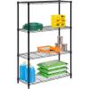 image:imageHoneyCanDo 5Tier HeavyDuty Adjustable Shelves Metal Storage Rack with 200lb Shelf Capacity White 14 W x 36 L x 72 HBlack