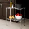 image:imageHoneyCanDo 5Tier HeavyDuty Adjustable Shelves Metal Storage Rack with 200lb Shelf Capacity White 14 W x 36 L x 72 HChrome