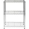 image:imageHoneyCanDo 5Tier HeavyDuty Adjustable Shelves Metal Storage Rack with 200lb Shelf Capacity White 14 W x 36 L x 72 HChrome