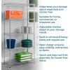 image:imageHoneyCanDo 5Tier HeavyDuty Adjustable Shelves Metal Storage Rack with 200lb Shelf Capacity White 14 W x 36 L x 72 HChrome