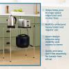 image:imageHoneyCanDo 5Tier HeavyDuty Adjustable Shelves Metal Storage Rack with 200lb Shelf Capacity White 14 W x 36 L x 72 HChrome