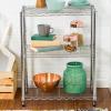 image:imageHoneyCanDo 5Tier HeavyDuty Adjustable Shelves Metal Storage Rack with 200lb Shelf Capacity White 14 W x 36 L x 72 HChrome