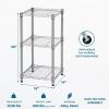 image:imageHoneyCanDo 5Tier HeavyDuty Adjustable Shelves Metal Storage Rack with 200lb Shelf Capacity White 14 W x 36 L x 72 HChrome