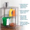 image:imageHoneyCanDo 5Tier HeavyDuty Adjustable Shelves Metal Storage Rack with 200lb Shelf Capacity White 14 W x 36 L x 72 HChrome