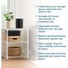image:imageHoneyCanDo 5Tier HeavyDuty Adjustable Shelves Metal Storage Rack with 200lb Shelf Capacity White 14 W x 36 L x 72 HWhite