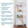 image:imageHoneyCanDo 5Tier HeavyDuty Adjustable Shelves Metal Storage Rack with 200lb Shelf Capacity White 14 W x 36 L x 72 HWhite
