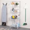 image:imageHoneyCanDo 5Tier HeavyDuty Adjustable Shelves Metal Storage Rack with 200lb Shelf Capacity White 14 W x 36 L x 72 HWhite