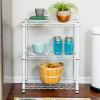 image:imageHoneyCanDo 5Tier HeavyDuty Adjustable Shelves Metal Storage Rack with 200lb Shelf Capacity White 14 W x 36 L x 72 HWhite