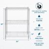 image:imageHoneyCanDo 5Tier HeavyDuty Adjustable Shelves Metal Storage Rack with 200lb Shelf Capacity White 14 W x 36 L x 72 HWhite