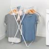 image:imageHoneyCanDo EasyFold Collapsible Clothes Drying Rack  Sturdy Metal Laundry Rack Holds 40 lbs SpaceSaving Clothes Rack Towel Rack Foldable Laundry Drying Rack for IndoorOutdoor Use  WhiteAFrame