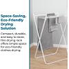 image:imageHoneyCanDo EasyFold Collapsible Clothes Drying Rack  Sturdy Metal Laundry Rack Holds 40 lbs SpaceSaving Clothes Rack Towel Rack Foldable Laundry Drying Rack for IndoorOutdoor Use  WhiteAFrame