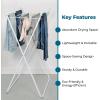 image:imageHoneyCanDo EasyFold Collapsible Clothes Drying Rack  Sturdy Metal Laundry Rack Holds 40 lbs SpaceSaving Clothes Rack Towel Rack Foldable Laundry Drying Rack for IndoorOutdoor Use  WhiteAFrame
