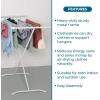 image:imageHoneyCanDo EasyFold Collapsible Clothes Drying Rack  Sturdy Metal Laundry Rack Holds 40 lbs SpaceSaving Clothes Rack Towel Rack Foldable Laundry Drying Rack for IndoorOutdoor Use  WhiteXFrame