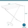 image:imageHoneyCanDo EasyFold Collapsible Clothes Drying Rack  Sturdy Metal Laundry Rack Holds 40 lbs SpaceSaving Clothes Rack Towel Rack Foldable Laundry Drying Rack for IndoorOutdoor Use  WhiteXFrame
