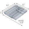image:imageHoneyCanDo KCH02163 Steel Mesh 7Compartment Expandable Utility Drawer Organizer SilverMedium Pack of 1