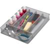 image:imageHoneyCanDo KCH02163 Steel Mesh 7Compartment Expandable Utility Drawer Organizer SilverSmall Pack of 1