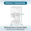 image:imageZevro Compact Dry Food Dispenser Single Control WhiteChromeSingle Dispenser