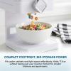 image:imageZevro Compact Dry Food Dispenser Single Control WhiteChromeSingle Dispenser