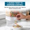 image:imageZevro Compact Dry Food Dispenser Single Control WhiteChromeSingle Dispenser