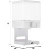 image:imageZevro Compact Dry Food Dispenser Single Control WhiteChromeSingle Dispenser Pack of 6