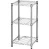 image:imageHoneyCanDo 5Tier HeavyDuty Adjustable Shelves Metal Storage Rack with 200lb Shelf Capacity White 14 W x 36 L x 72 HChrome
