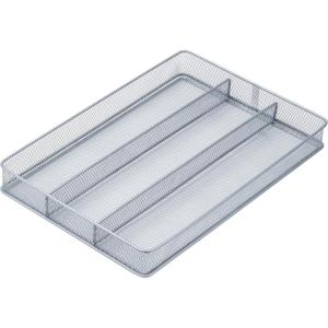 image:imageHoneyCanDo KCH02163 Steel Mesh 7Compartment Expandable Utility Drawer Organizer SilverMedium Pack of 1