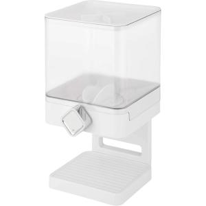 image:imageZevro Compact Dry Food Dispenser Single Control WhiteChromeSingle Dispenser