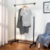 image:imageHoneyCanDo Adjustable Height Rolling Metal Clothes Rack GAR01122 Chrome 30 lbs