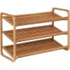 image:imageHoneyCanDo SHO01599 Bamboo 3Tier Shoe Shelf3Tier Bamboo Shoe Shelf