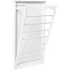 image:imageHoneyCanDo The Perfect Wall Mounted Clothes Rack with Drying Rod and Drying Rack A SpaceSaving Efficient Solution for Drying Clothes at Home Keeping Your Laundry Organized and Your Space Neat