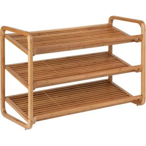 image:imageHoneyCanDo SHO01599 Bamboo 3Tier Shoe Shelf3Tier Bamboo Shoe Shelf