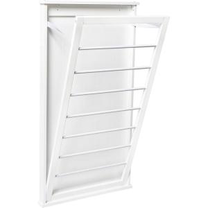 image:imageHoneyCanDo The Perfect Wall Mounted Clothes Rack with Drying Rod and Drying Rack A SpaceSaving Efficient Solution for Drying Clothes at Home Keeping Your Laundry Organized and Your Space Neat