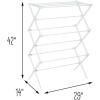 image:imageHoneyCanDo Collapsible Laundry Drying Rack Portable Clothes Rack SpaceSaving amp Easy to Store Metal Garment Rack Sturdy Clothes Dryer Ideal for Small Spaces Indoor amp Outdoor Use White