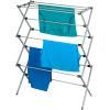 image:imageHoneyCanDo Deluxe Metal Collapsible Clothes Drying Rack 50 lbs 29 x 142 x 421 White amp GreyWhite and Grey