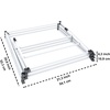 image:imageHoneyCanDo 3Tier Folding Metal Clothes Drying Rack  Portable Accordion Laundry Drying Stand  16 Ft Drying Capacity  Compact SpaceSaving Design for Apartments amp Small Spaces21 W