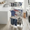 image:imageHoneyCanDo 3Tier Folding Metal Clothes Drying Rack  Portable Accordion Laundry Drying Stand  16 Ft Drying Capacity  Compact SpaceSaving Design for Apartments amp Small Spaces21 W