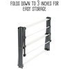 image:imageHoneyCanDo 3Tier Folding Metal Clothes Drying Rack  Portable Accordion Laundry Drying Stand  16 Ft Drying Capacity  Compact SpaceSaving Design for Apartments amp Small Spaces29 W