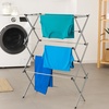 image:imageHoneyCanDo 3Tier Folding Metal Clothes Drying Rack  Portable Accordion Laundry Drying Stand  16 Ft Drying Capacity  Compact SpaceSaving Design for Apartments amp Small Spaces29 W