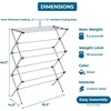 image:imageHoneyCanDo Large Folding Metal Clothes Drying Rack  31 Wide Oversized Laundry Stand  26 Ft Drying Capacity  Heavy Duty Portable Airer for Bedding amp Clothes  42 Tall355 W