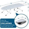 image:imageHoneyCanDo Steel Tabletop Ironing Board with Folding Legs Grey and White Stripe Cotton Cover Compact SpaceSaving Design 30 L x 6 H32 L x 12 W Pack of 6