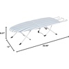 image:imageHoneyCanDo Steel Tabletop Ironing Board with Folding Legs Grey and White Stripe Cotton Cover Compact SpaceSaving Design 30 L x 6 H32 L x 12 W Pack of 6